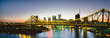 © SuperStock - Panorama of Storey Bridge lite up at night over Brisbane River