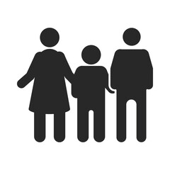 Poster - pictogram family icon