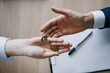 © SHOTPRIME STUDIO - keys in hand sale of an apartment conclusion of a contract office