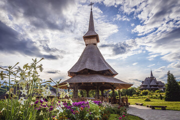 Sticker - Summer altar of Barsana Monastery in Maramures region, Romania