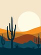 landscape with cactus