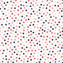 Colorful Dots Seamless Pattern With White Background