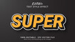 © Creative Division - Super text with hype color style effect, editable text effect