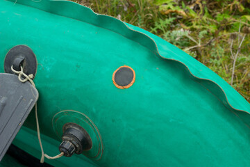 patch on a rubber boat