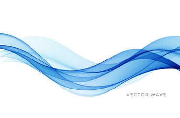Wall Mural - Vector abstract colorful flowing wave lines isolated on white background. Design element for wedding invitation, greeting card