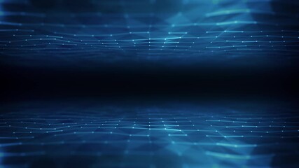 Wall Mural - abstract plexus geometrical background loop/ 4k animation of an abstract technology background with 