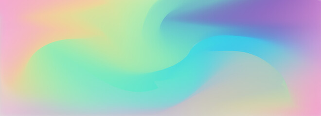 Wall Mural - Rainbow pastel holographic gradient background design Abstract