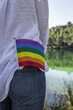 © Eduardo Lopez - LGBT flag in the field. Pride