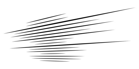 Aufkleber - 3D straight, parallel dynamic irregular lines, stripes element. Action, burst, speed comic effect lines