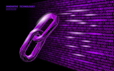Wall Mural - blockchain link sign low poly design. internet technology chain icon triangle polygonal hyperlink se