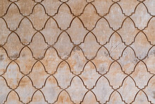 Geometrical Arabesque Tile Pattern In A Wall