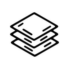 layers line vector doodle simple icon design