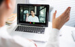 © Charlie's - Video call  people online meeting with business partner group startup new normal lifestyle teleconference. happy woman using laptop for Video call and online service concept.