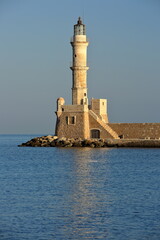 Wall Mural - lighthouse on the island of island, Chania, Crete