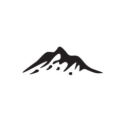 Sticker - Apparel logo design with mountain icon