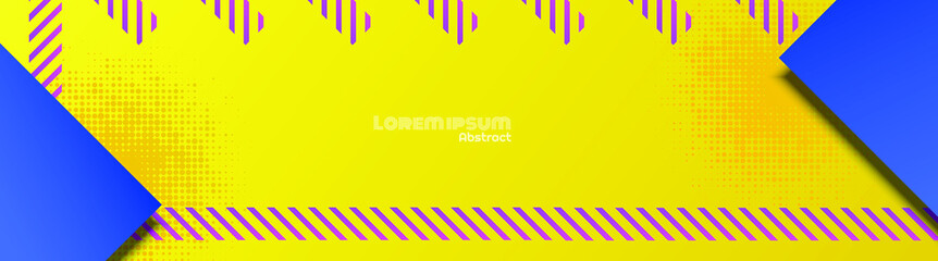 trendy luxury hipster abstract shape vector background design with blue and yellow color