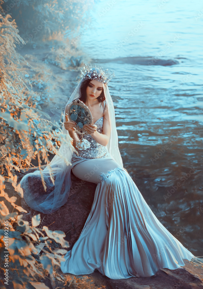 fantasy mermaid dress If the ocean calls to you, this design might just answer , Lets  have a closer look at our newest mermaid-inspired creation  Sea Whisper.  , At the heart of this design lies a semi-transparent