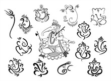 Ganesha, Aum, Hindu Wedding Card, Diwali, India	