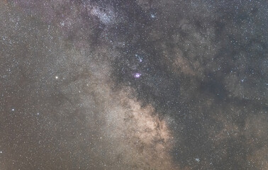 Wall Mural - Mezmerising shot of the milky way during a clear sky - perfect for wallpaper