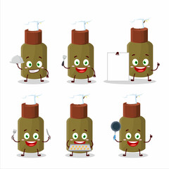 Wall Mural - Cartoon character of firecracker explosive with various chef emoticons