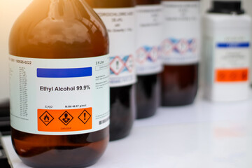 Poster - ethyl alcohol, a chemical used in laboratories