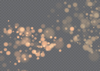 Wall Mural - Bokeh background. Snowflakes isolated. Vector illustration.Realistic falling snowflakes