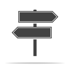 Wall Mural - direction sign icon transparent vector isolated