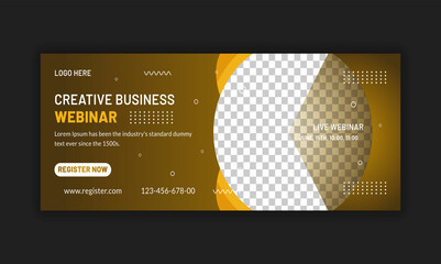 Digital marketing Webinar banner and social media cover