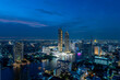Bangkok city skyline at night
