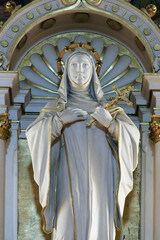 Saint Teresa of Avila, main altar in the Cathedral of Saint Teresa of Avila in Bjelovar, Croatia