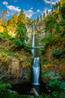 Multnomah Falls is a waterfall located on Multnomah Creek in the Columbia River Gorge, east of Troutdale, between Corbett and Dodson, Oregon, United States.
