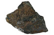 ilmenite (titanium ore) from Froland, Norway isolated on white background