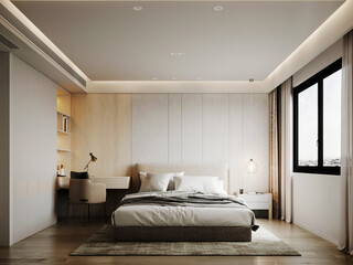 3d render of bedroom