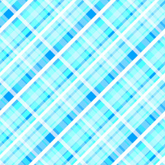 Plaid pattern seamless. Check fabric texture. Stripe square background. Vector textile design. Pastel  blue colours.