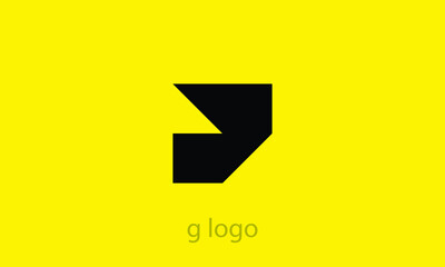 G Latter Modern shape Abstract company logo design template element for a minimal logo