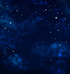 Wall Mural - night sky, milky way, galaxy background