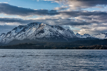  landscape with mountains and snow