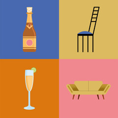 Poster - alcohol and furniture