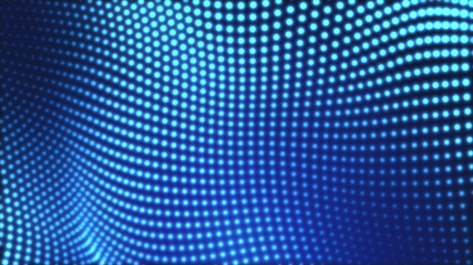 Abstract dot white blue wave gradient texture technology background.