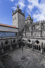 Poster - Vertical shot of Porto Cathedral in Porto, Portugal