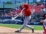 baseball player hitting