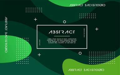 Wall Mural - modern abstract green liquid background. dynamic textured geometric elements design .can be used on posters, banners, web, and any more.