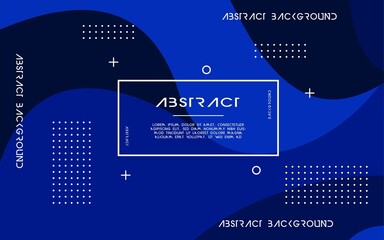 Wall Mural - modern abstract blue liquid background. dynamic textured geometric elements design .can be used on posters, banners, web, and any more.