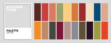Palette Color Autumn Tone, Vector Illustrator