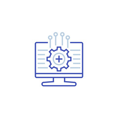framework, vector icon in line style