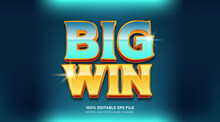 Big Win Text Style Effect	
