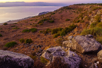 Wall Mural - Sea of Galilee from the Golan Heights