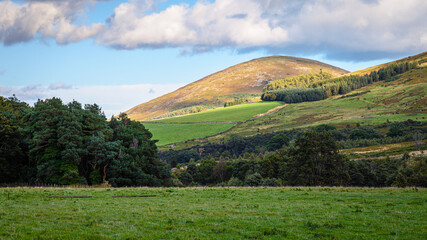 Wall Mural - view from the hamlet of hethpool. hethpool is a hamlet in the college valley through which runs coll