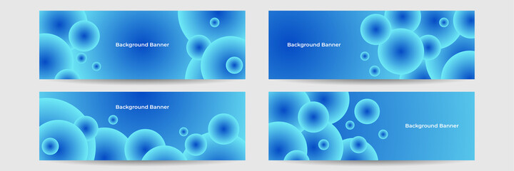 Modern abstract gradient dark blue digital technology banner background