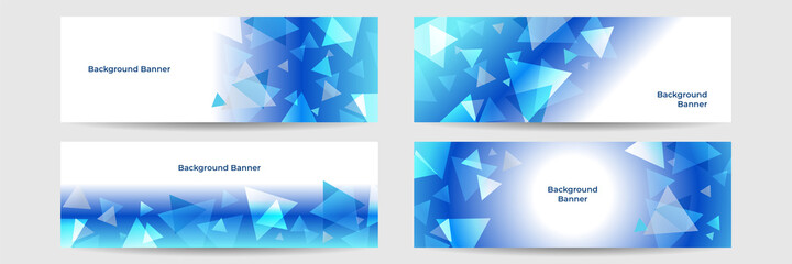 Modern abstract gradient dark blue digital technology banner background
